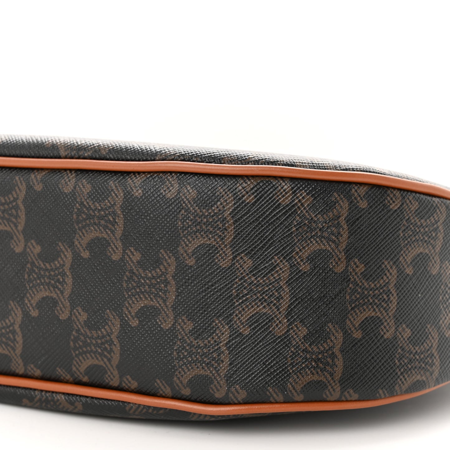 Triomphe Canvas Calfskin Medium Strap Ava Triomphe Shoulder Bag Tan