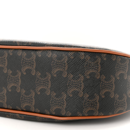 Celine Triomphe Canvas Calfskin Medium Strap Ava Triomphe Shoulder Bag Tan 11 of 12