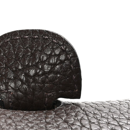 Hermes Taurillon Clemence Evelyne III PM Chocolate 7 of 10
