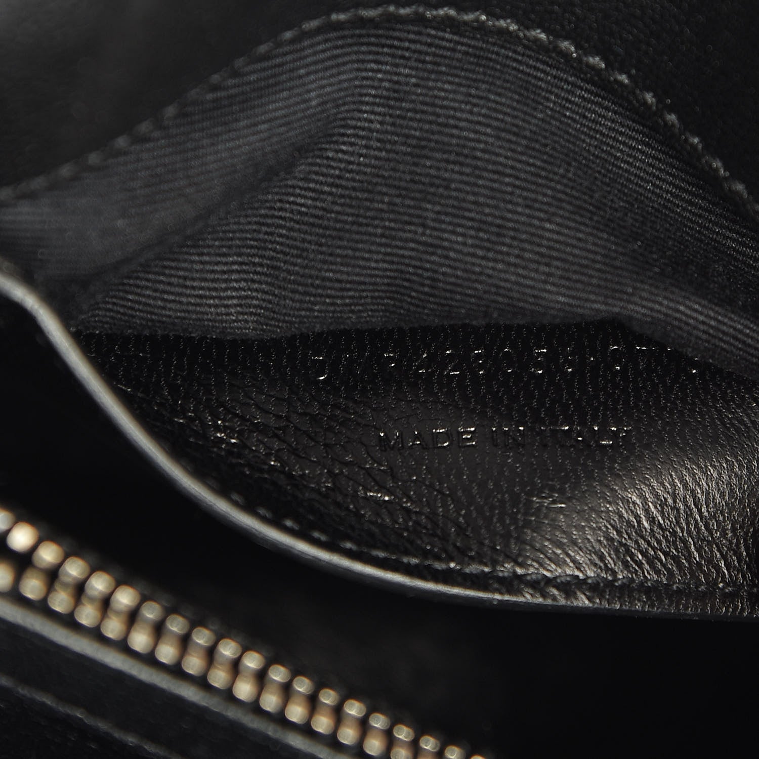 Saint Laurent Sheepskin Matelasse Chevron Monogram Medium College Bag Black 9 of 16