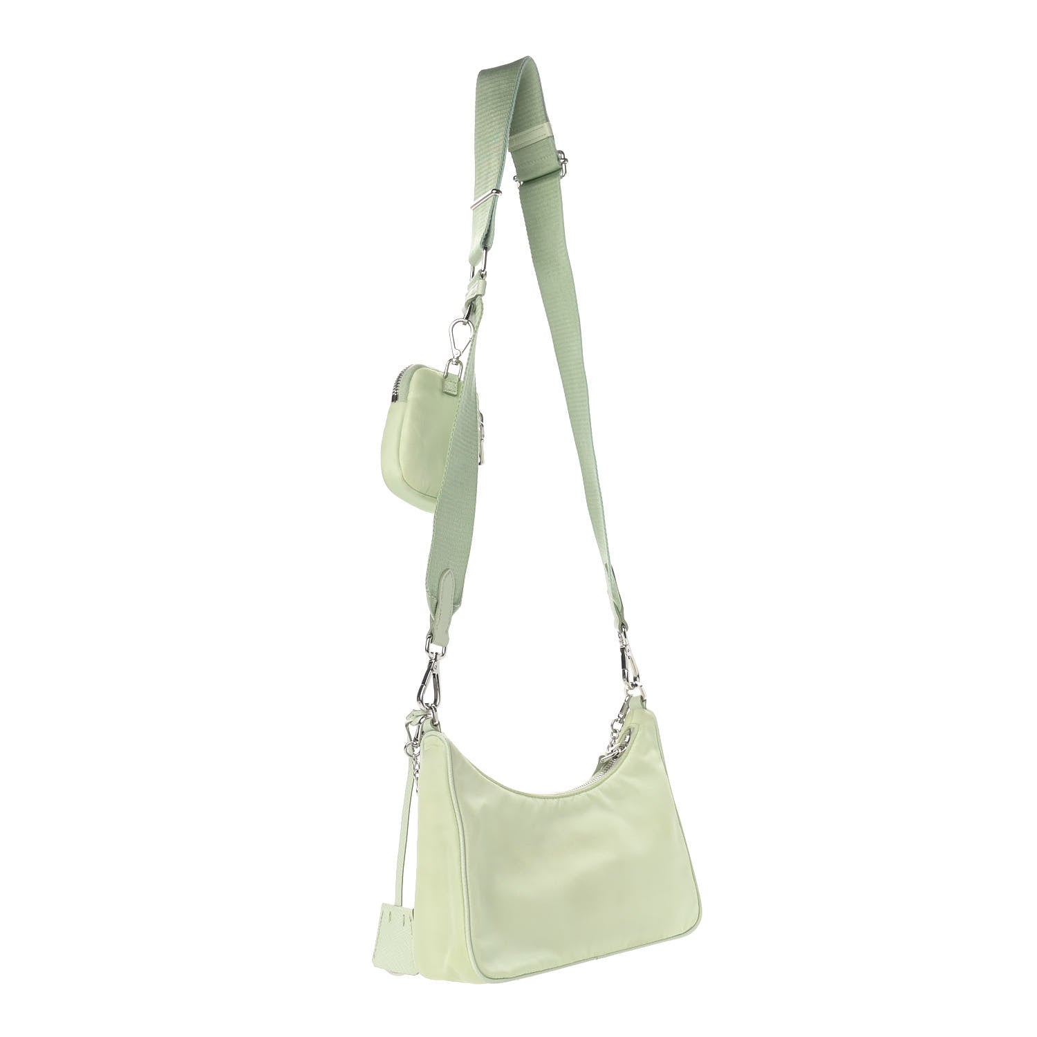 Prada Re-Nylon Saffiano Re-Edition 2005 Shoulder Bag Acqua 3 of 17