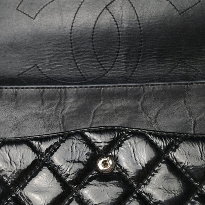 Chanel Distressed Patent Quilted 2.55 Reissue 227 Flap Black 11 of 14