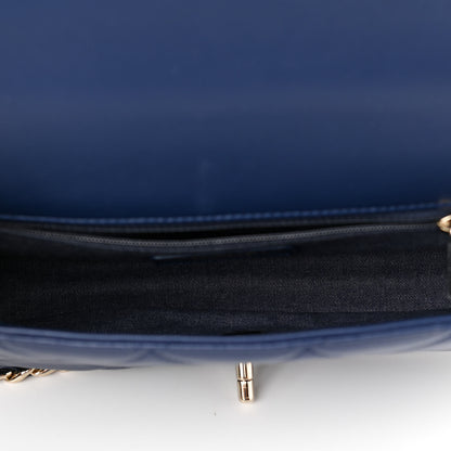 Chanel Lambskin Quilted Resin Bi-Color Chain Flap Bag Navy 5 of 11