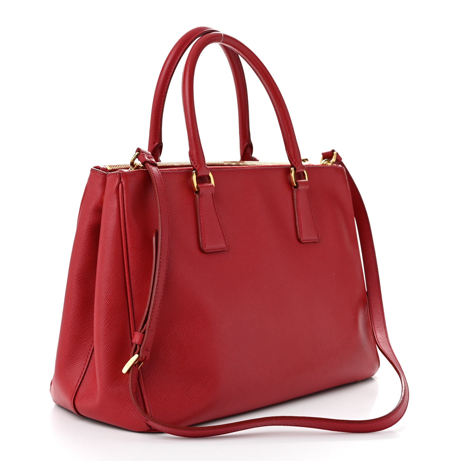 Prada Saffiano Medium Galleria Double Zip Tote Fuoco 3 of 11
