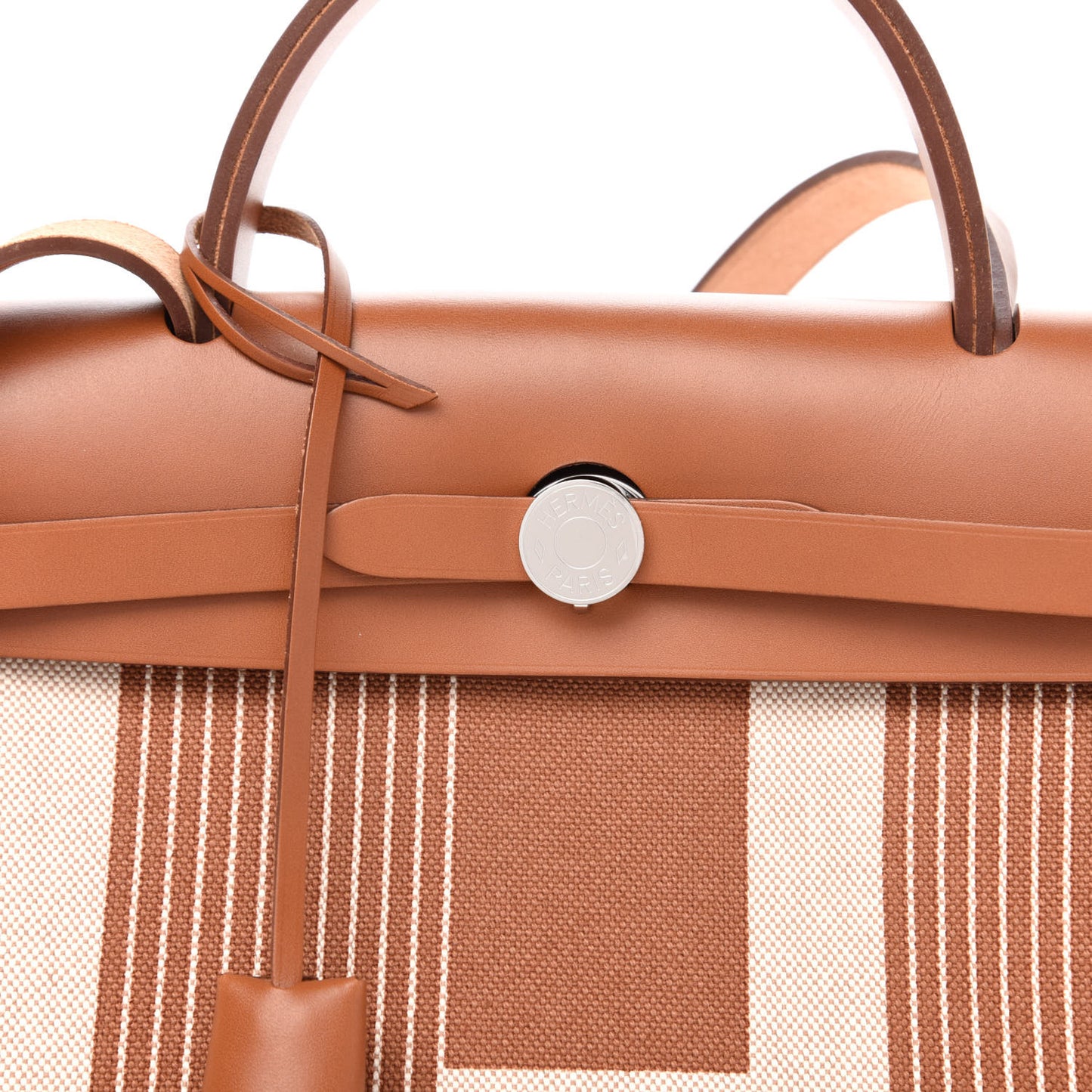 Vache Hunter Toile H Vibration Herbag Zip Retourne 31 PM Fauve Ecru Beige