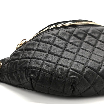 Chanel Calfskin Quilted Banane Waist Bag Fanny Pack Black 10 of 10