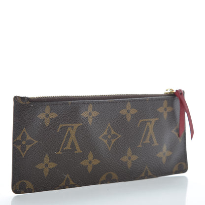 Louis Vuitton Monogram Josephine Wallet Zippered Insert Red 3 of 7