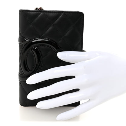 Chanel Calfskin Cambon Zipped Pocket Wallet Black 2 of 9