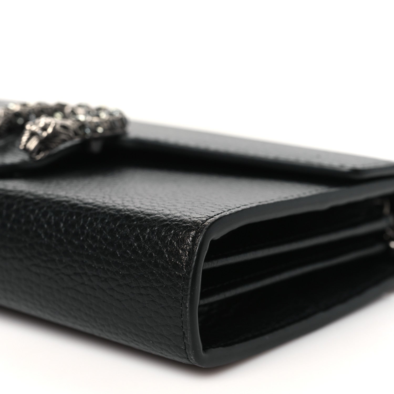 Gucci Calfskin Mini Dionysus Chain Wallet Black 10 of 10