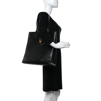 Versace Calfskin Tribute Tote Black 2 of 14