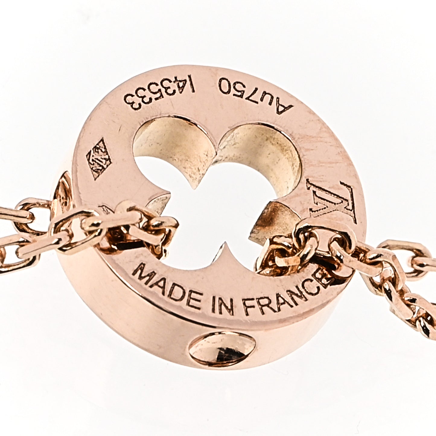18K Rose Gold Empreinte Chain Bracelet