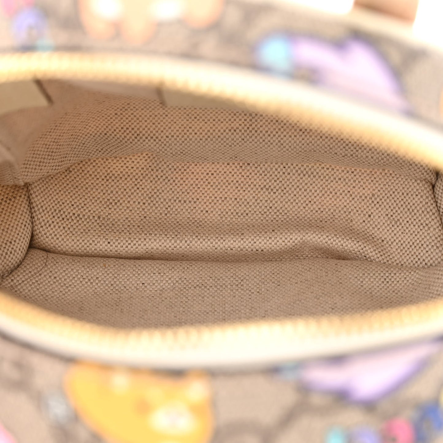 X PIKARAR GG Supreme Monogram Textured Dollar Calfskin Animal Print Retro Interlocking G Multi-Function Bag Beige Ebony Multicolor Mystic White