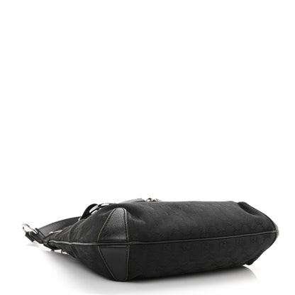 Gucci Monogram Horsebit Hobo Black 5 of 34