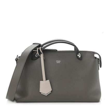 Fendi Vitello Dolce 4 Color Medium By The Way Boston Bag Carbone Grigio Polvere Multicolor 1 of 12
