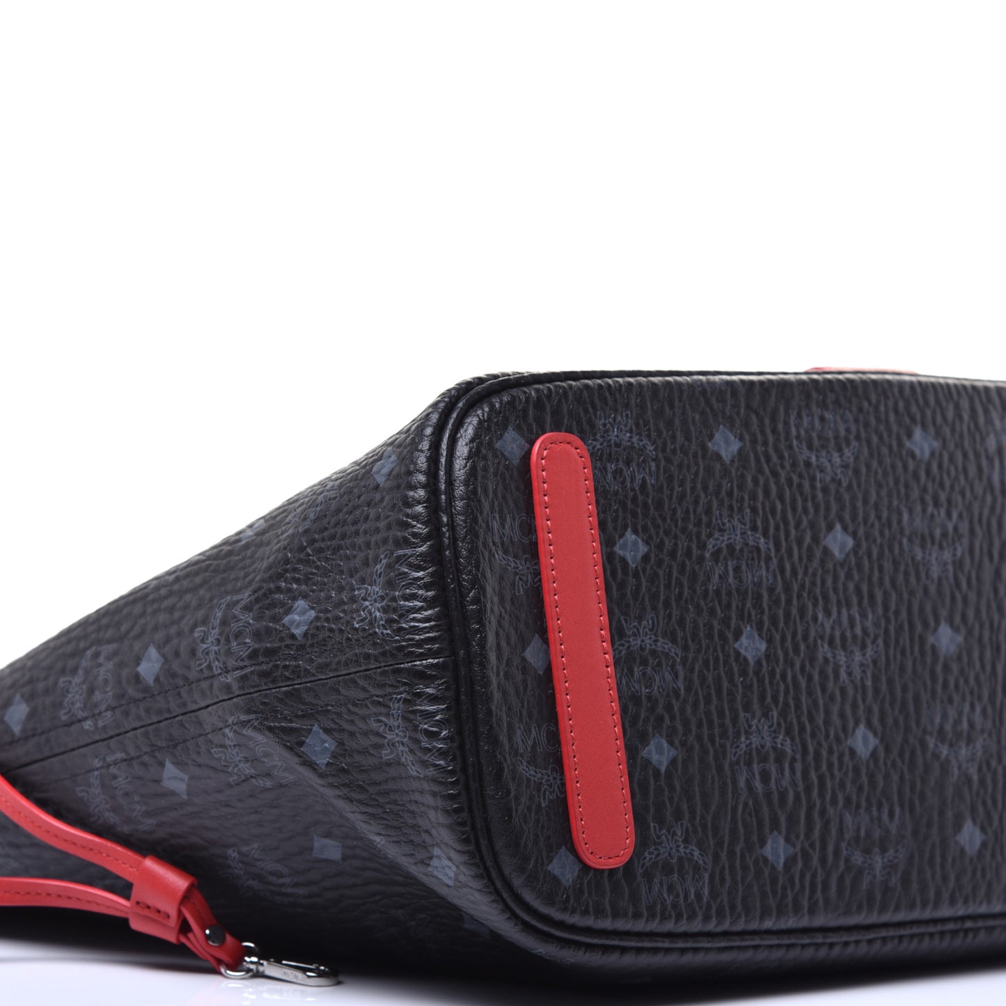 Visetos Medium Liz Reversible Shopper Tote Black Red