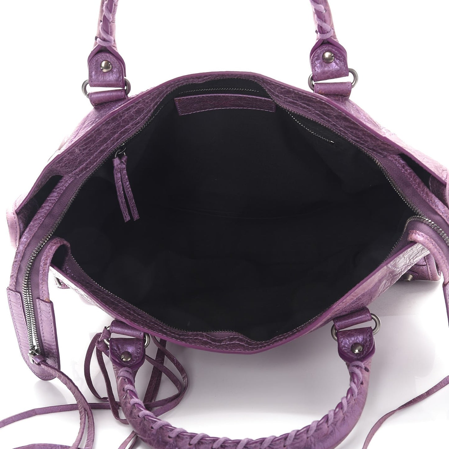 Agneau Classic Hardware City Metallic Purple