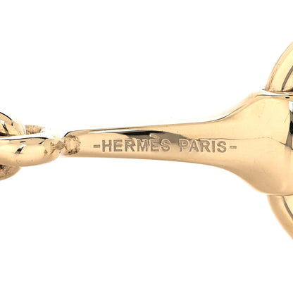 Hermes Permabrass Mors Scarf Ring Gold 3 of 4