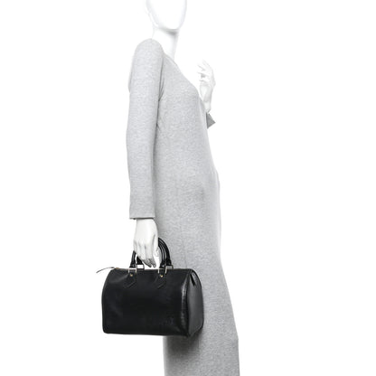Louis Vuitton Epi Speedy 25 Black 2 of 9