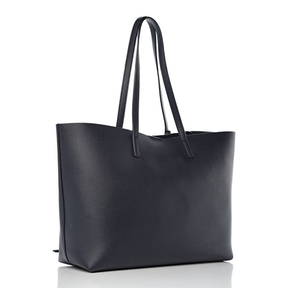 Saint Laurent Calfskin Large Shopping Tote Deep Marine 4 of 15
