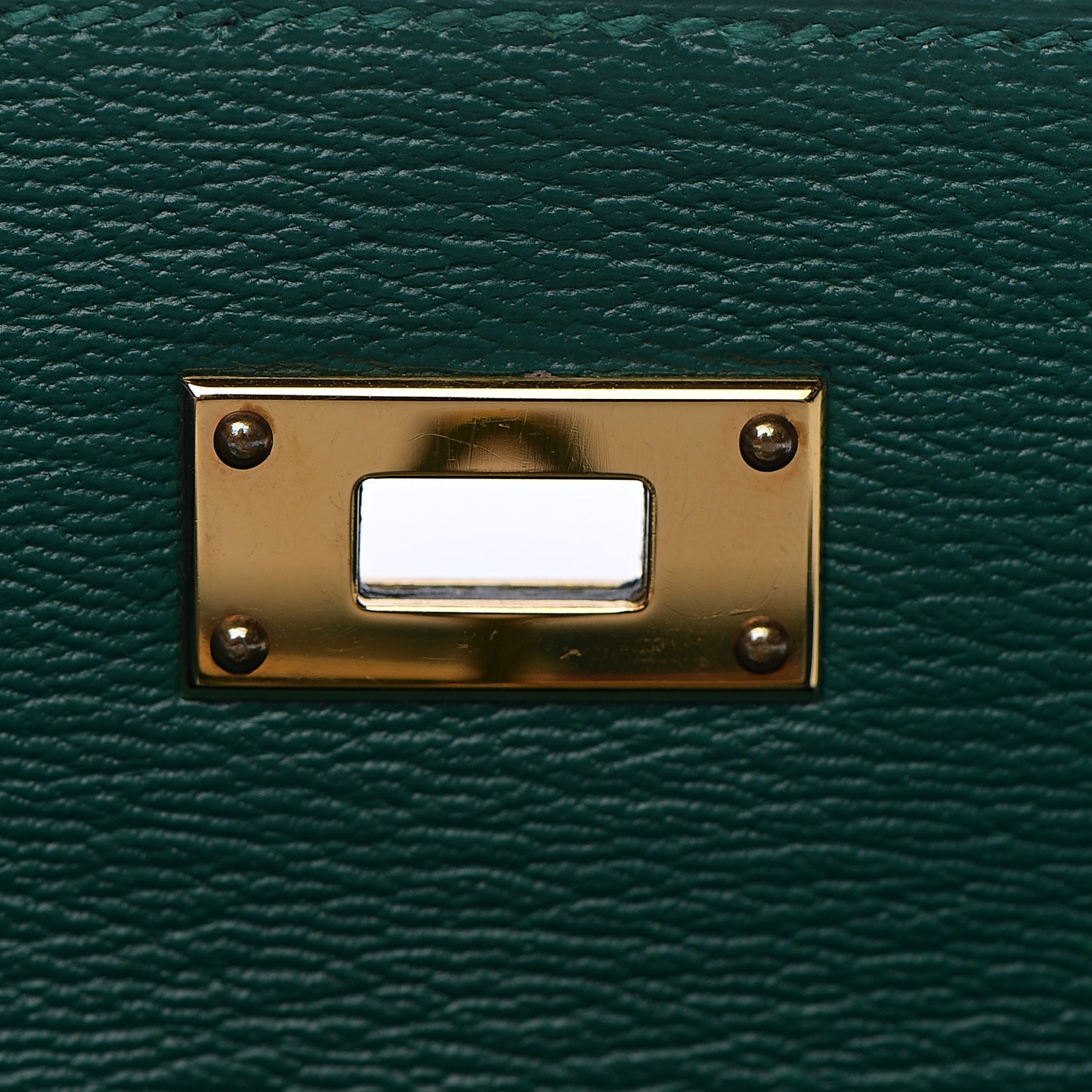 Shiny Alligator Kelly Longue Wallet Vert Emeraude