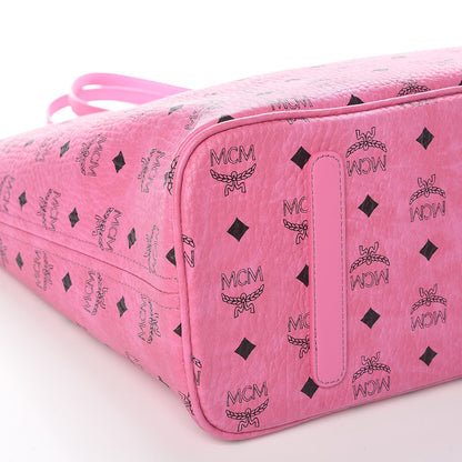 MCM Visetos Large Anya Shopper Tote Pink 9 of 10