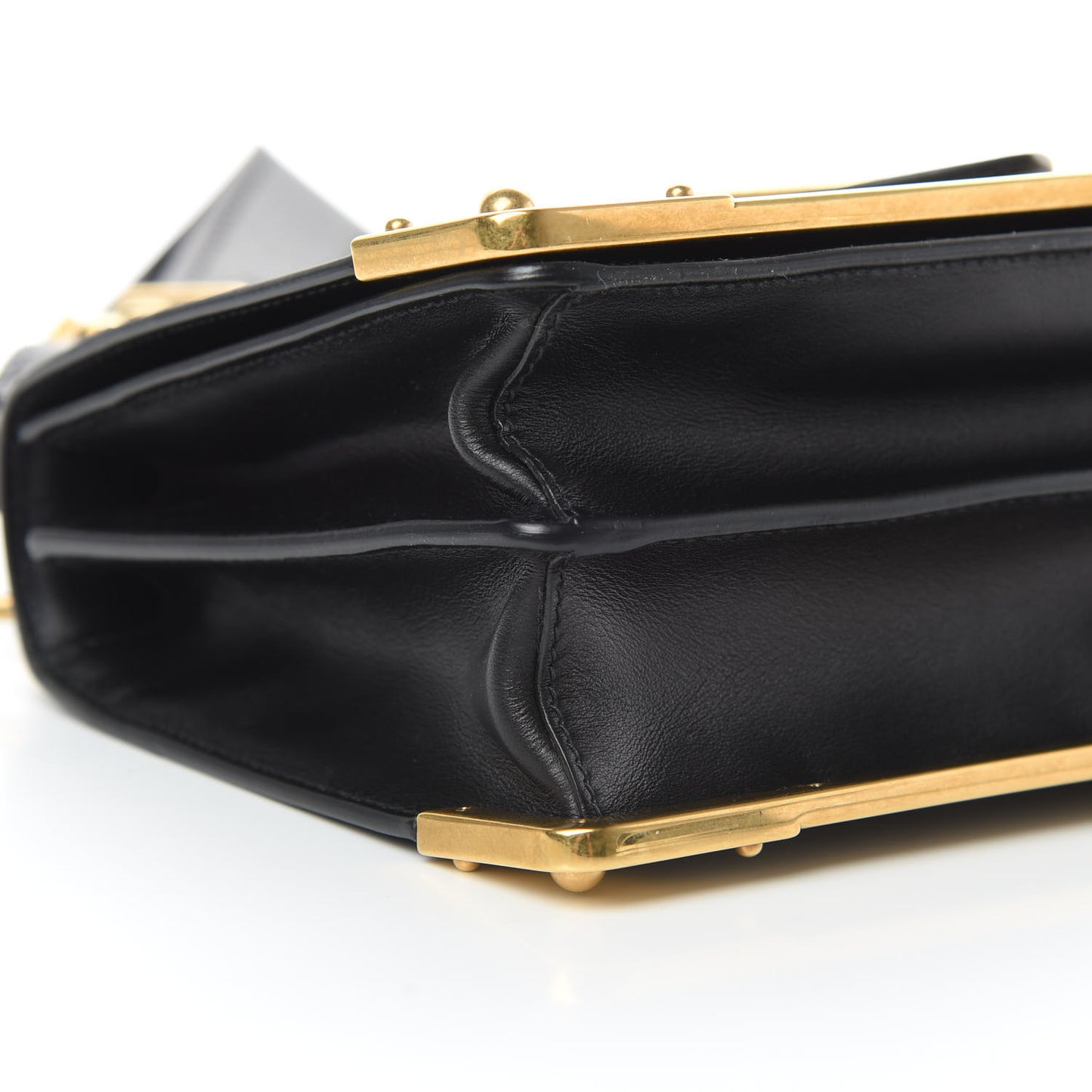 City Calf Saffiano Cahier Bag Black