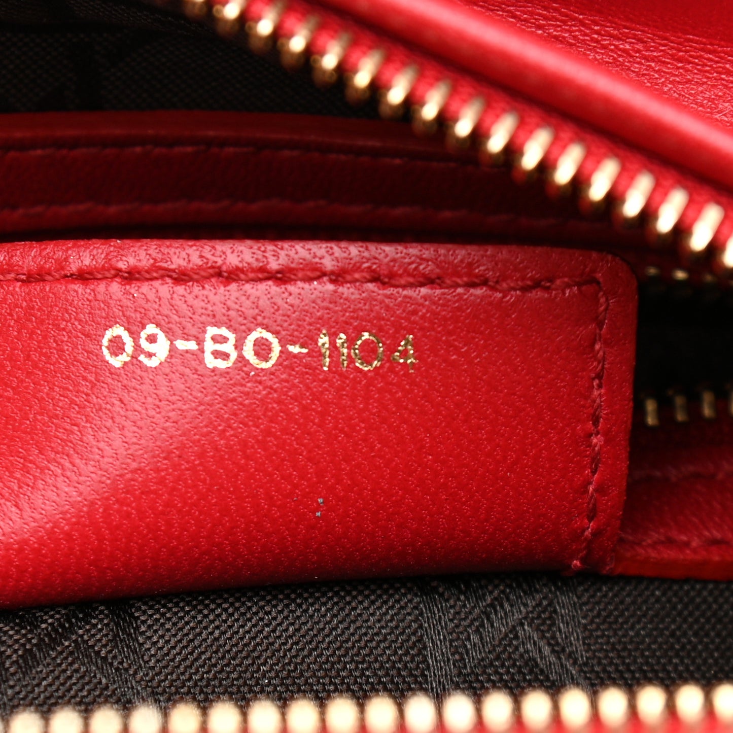 Lambskin Cannage Medium Lady Dior Red