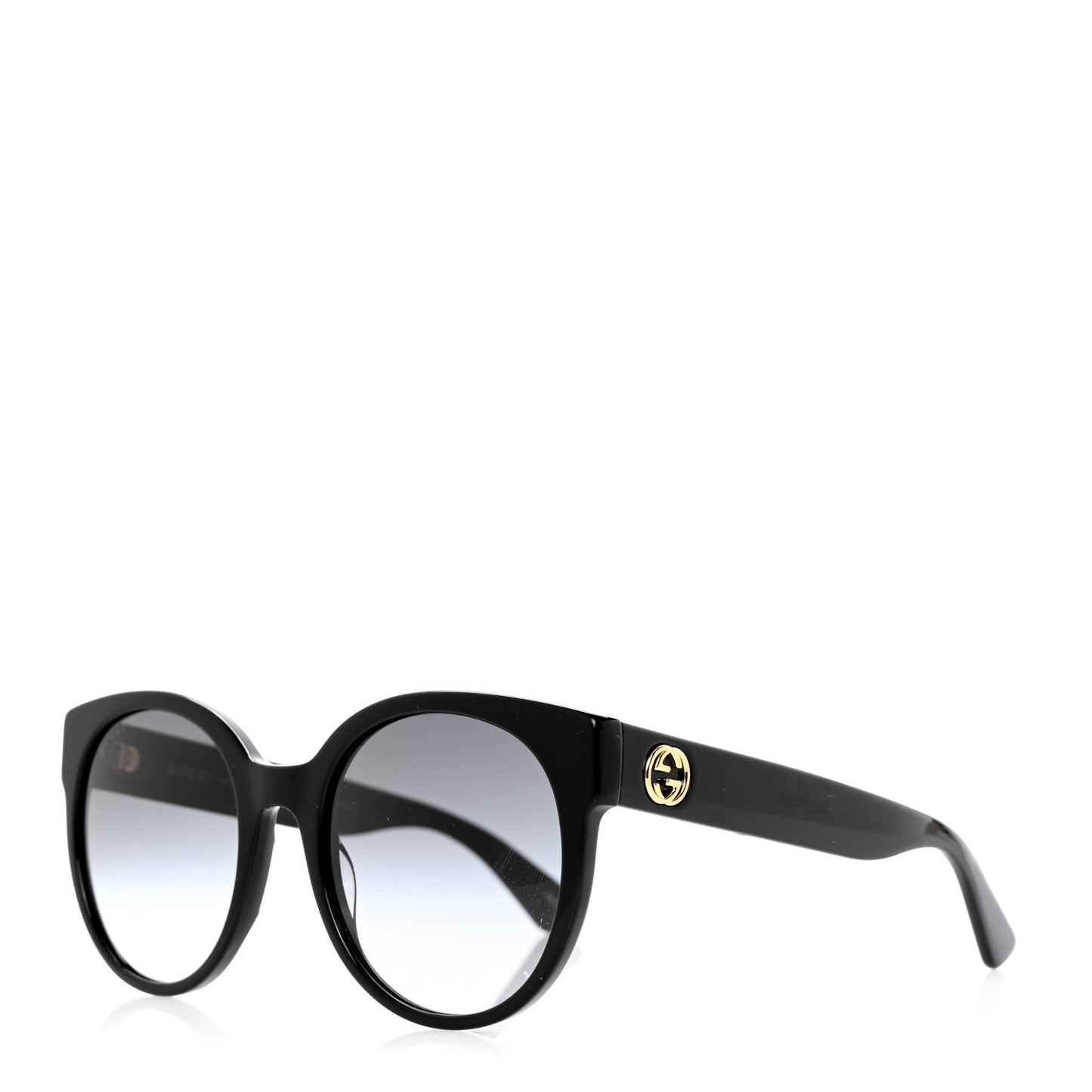 Acetate Round Sunglasses GG 0035S Black