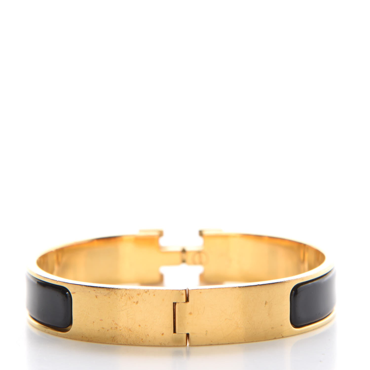 Hermes Enamel Narrow Clic Clac H Bracelet GM Black 3 of 6