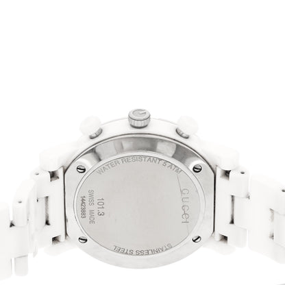 Gucci Stainless Steel Ceramic 38mm G-Chrono Chronograph Quartz Watch White 4 of 5