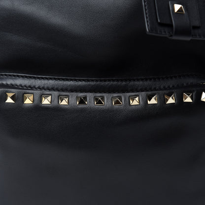 Valentino Garavani Vitello Medium Rockstud Backpack Black 7 of 10