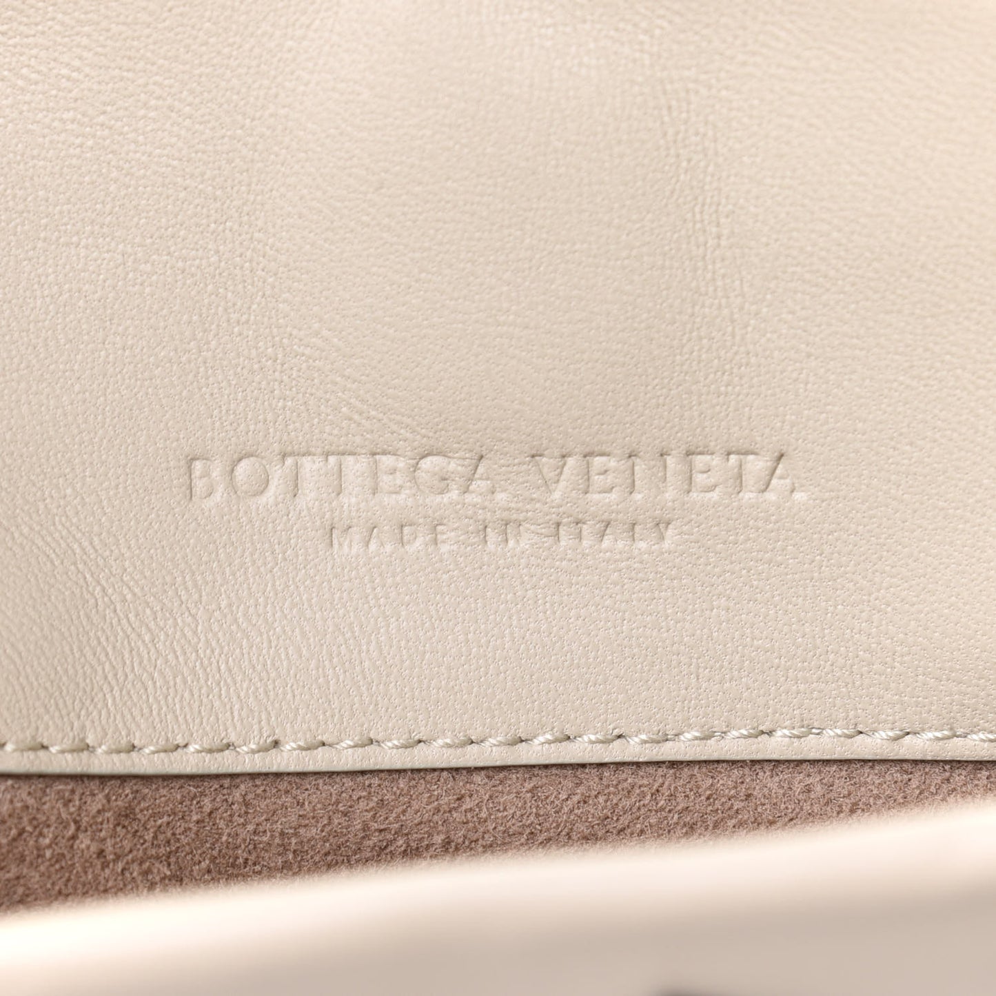 Light Calf Snakeskin Intrecciato Patchwork Small Roma Cream