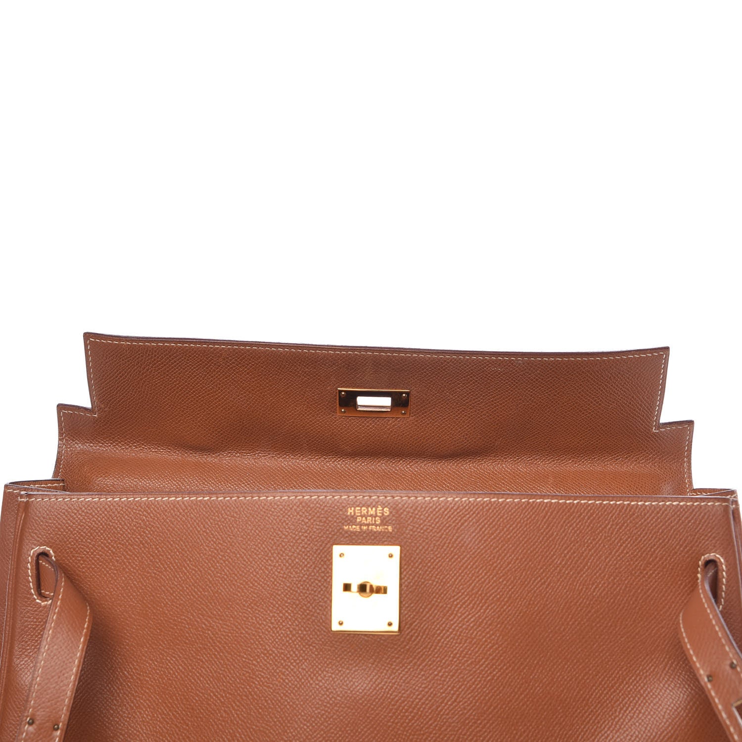 Hermes Courchevel Kelly Retourne 35 Gold 8 of 40