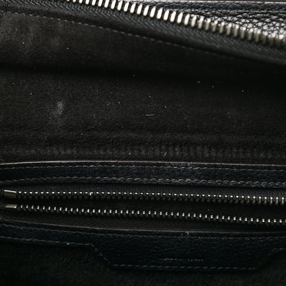 Celine Drummed Calfskin Micro Luggage Black 8 of 15