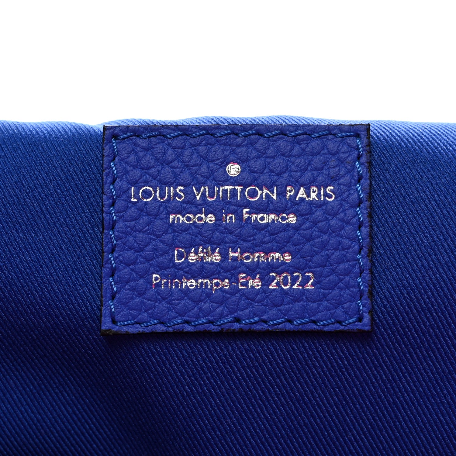 Louis Vuitton Taurillon Illusion Keepall Bandouliere 50 Bleu Rose 5 of 8