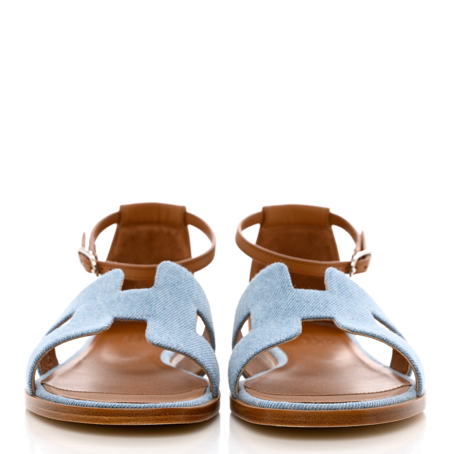 Denim Santorini Sandals 38 Bleu Clair