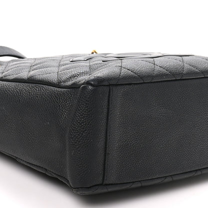 Chanel Caviar Quilted Petit Shopping Tote PST Black 9 of 10