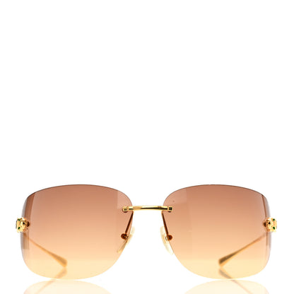 Cartier Panthere De Cartier Sunglasses CT0266S Gold 2 of 6