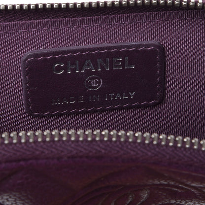 Chanel Caviar Quilted Diamond CC Key Holder Case Purple 5 of 7