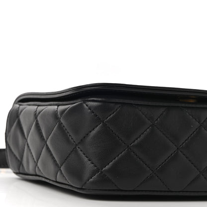 Chanel Lambskin Quilted Lucky Charms CC Crossbody Messenger Flap Black 9 of 10