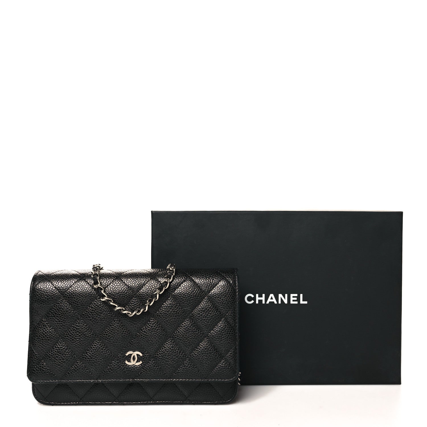 Chanel Caviar Quilted Wallet on Chain WOC Black 13 of 13