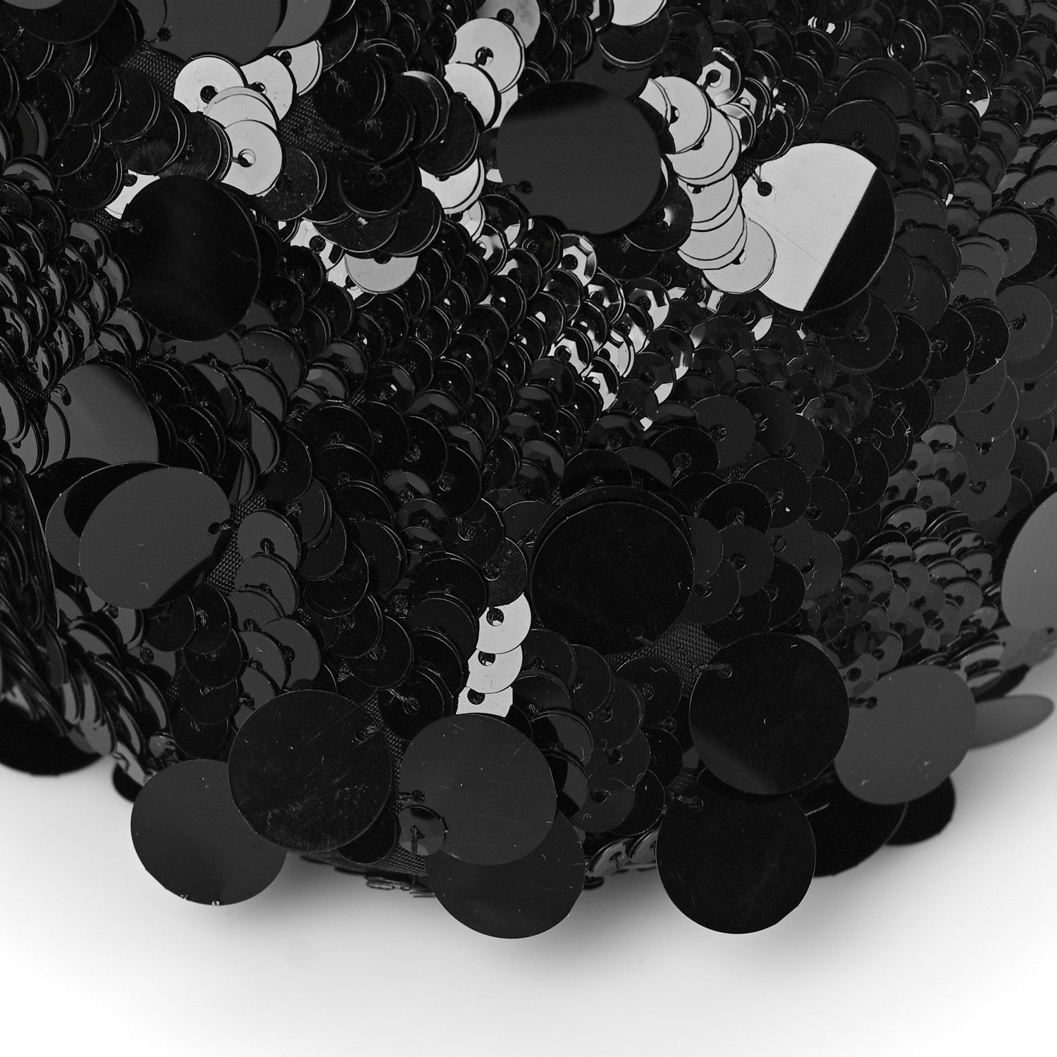 Prada Paillettes Vitello Triangle Crossbody Black 8 of 8