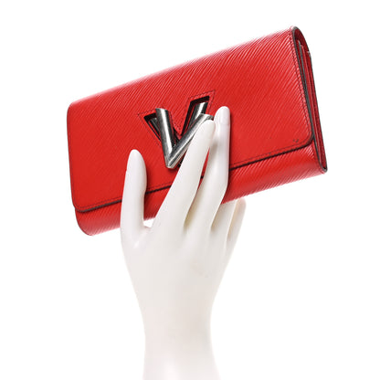 Louis Vuitton Epi Twist Wallet Coquelicot 2 of 10