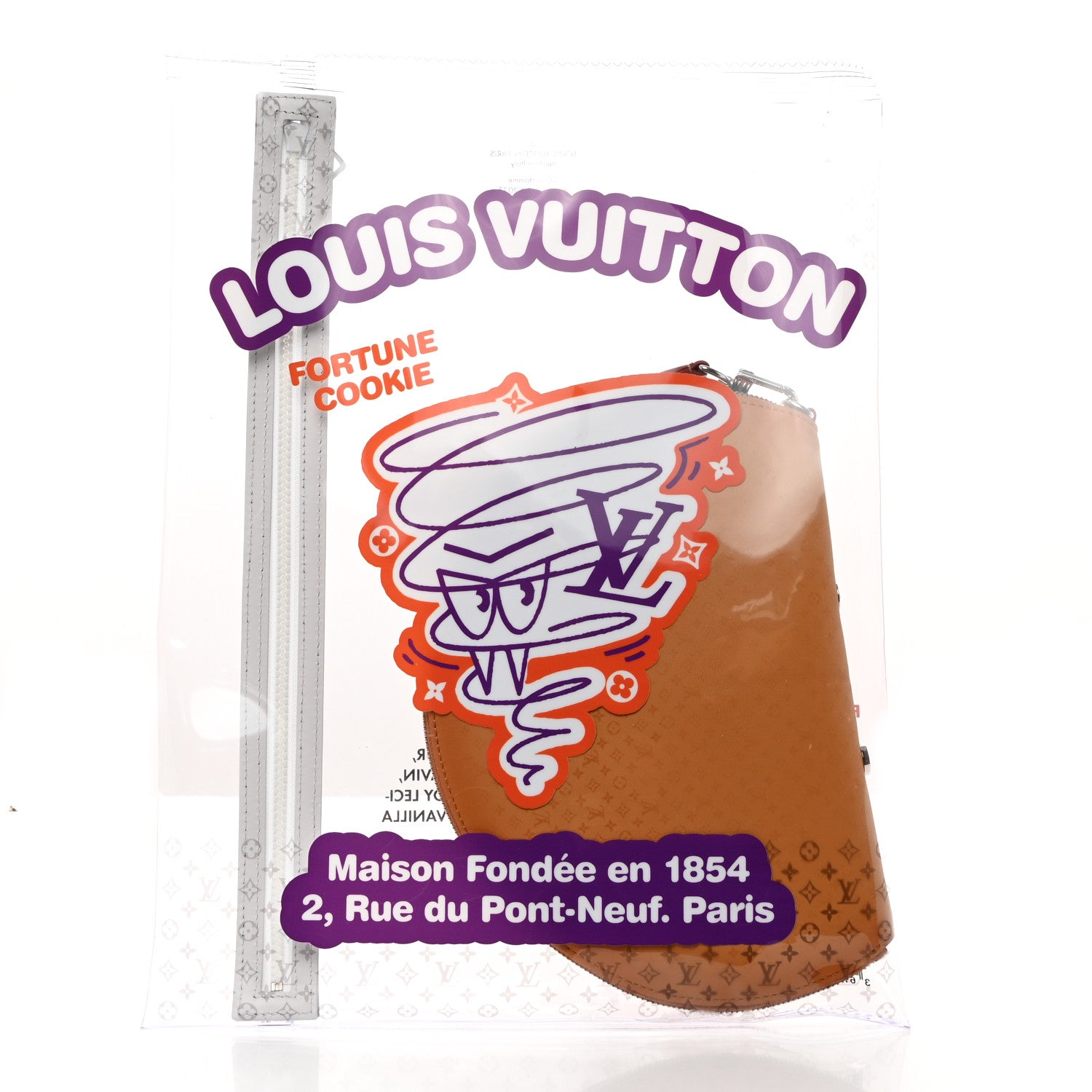 Louis Vuitton Calfskin Monogram Fortune Cookie Pouch Purple 10 of 13