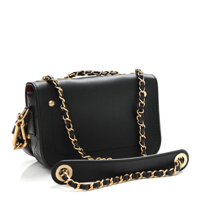 Chanel Calfskin Quilted Multi Pouching Flap And Coin Purse Black 2 of 10