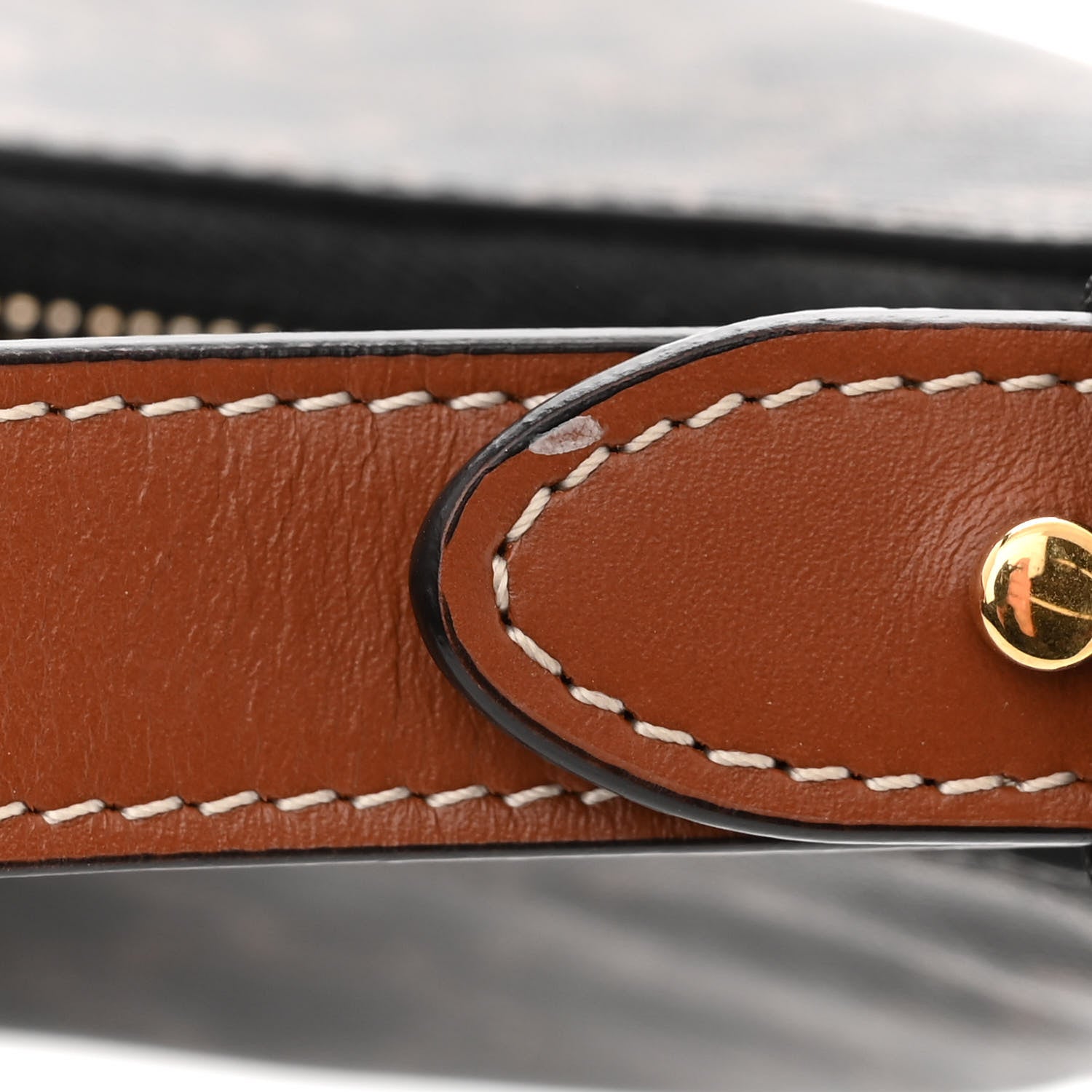 Celine Triomphe Canvas Calfskin Ava Shoulder Bag Tan 11 of 11