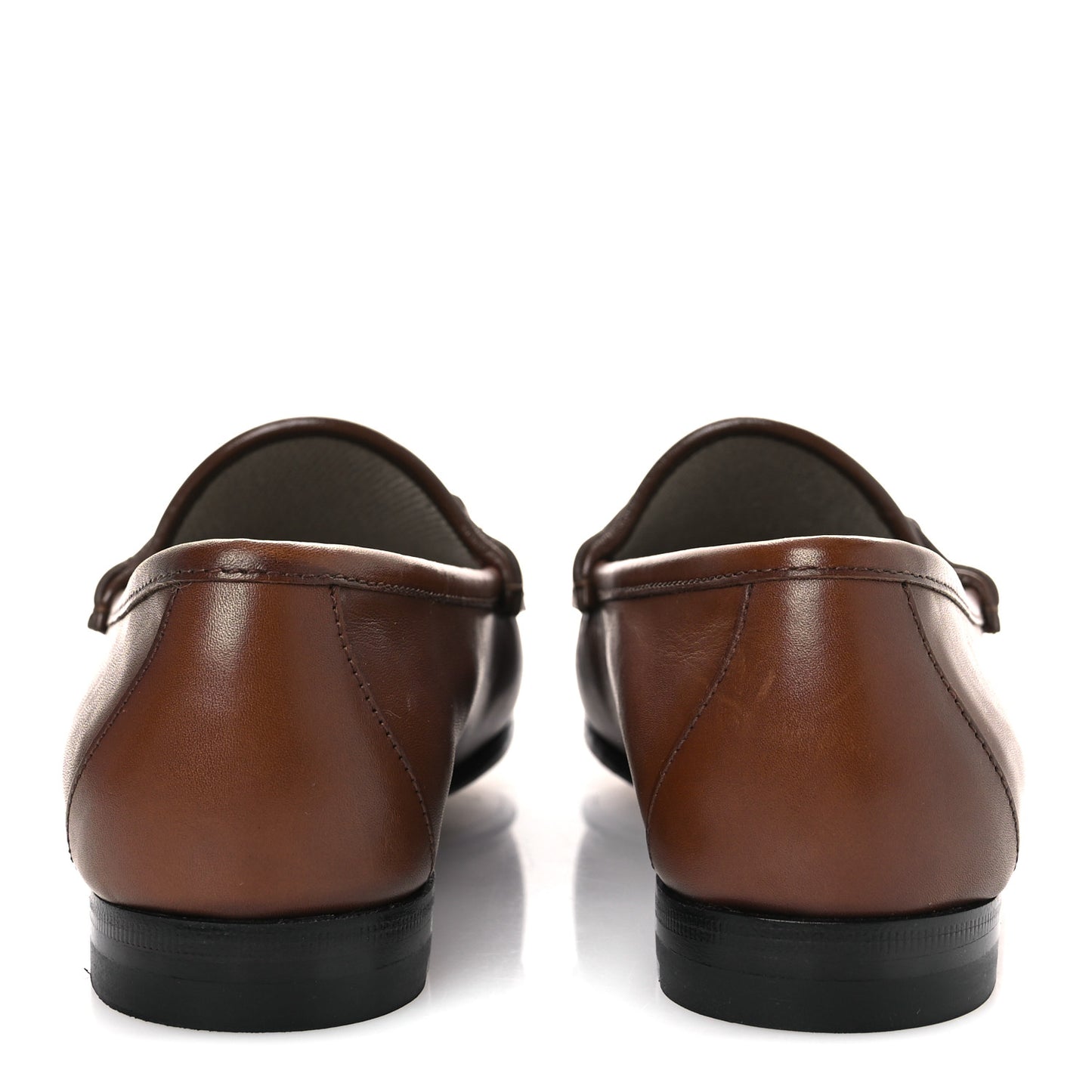 Betis Glamour Calfskin Womens 1953 Horsebit Loafers 35.5 Brown Sugar