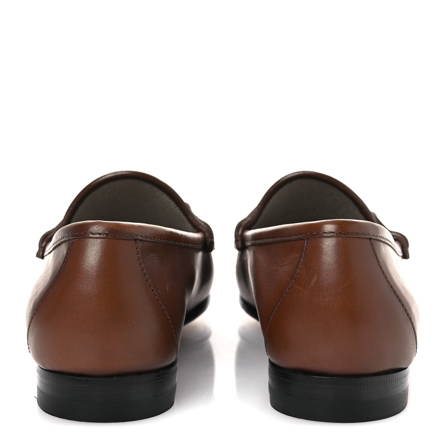 Gucci Betis Glamour Calfskin Womens 1953 Horsebit Loafers 35.5 Brown Sugar 6 of 12