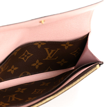 Louis Vuitton Monogram Emilie Wallet Rose Ballerine 5 of 10