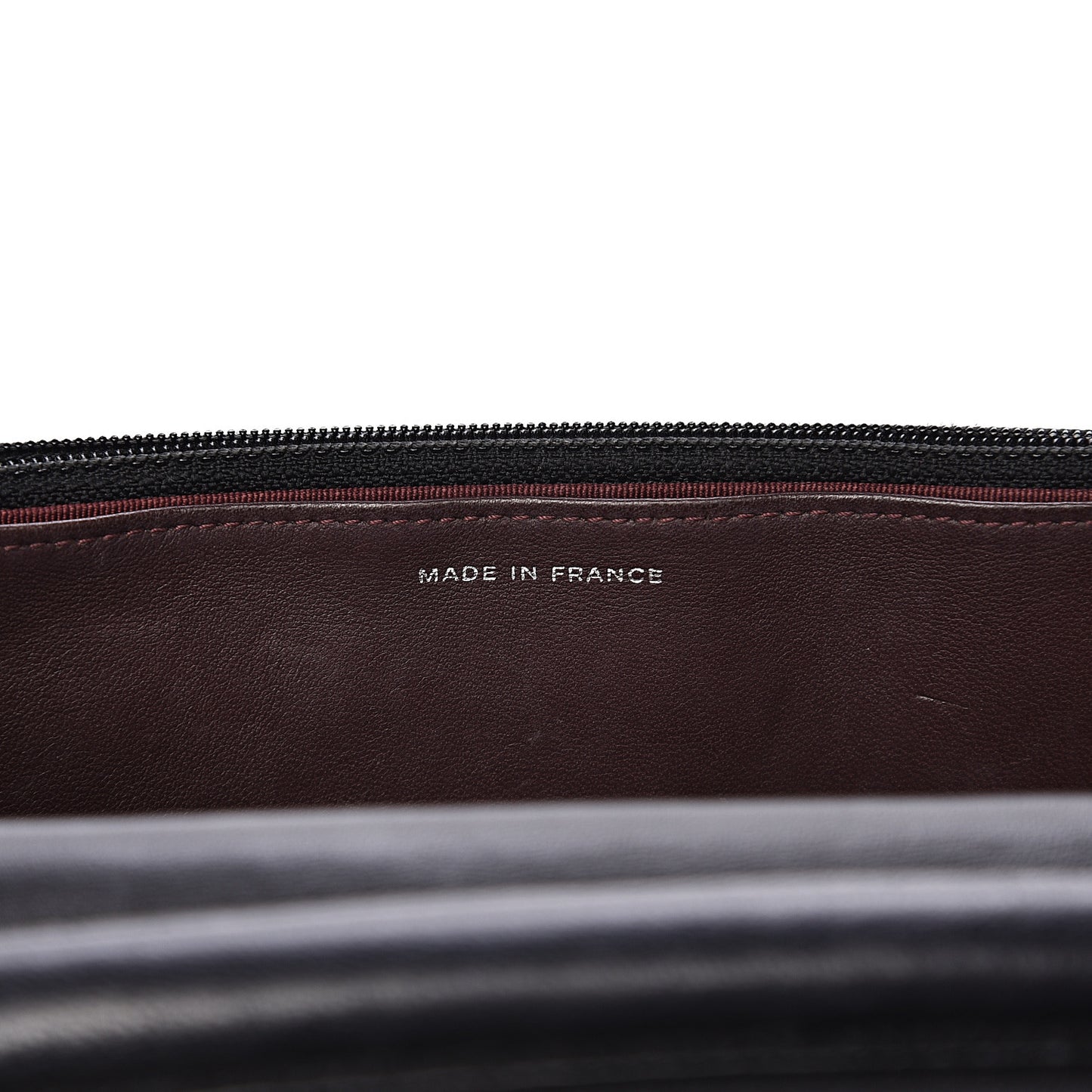 Lambskin Quilted Wallet On Chain WOC Black